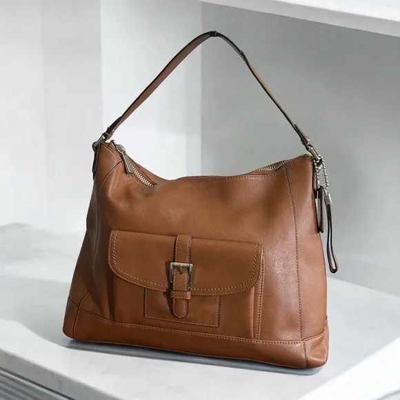 Authentic Coach Charlie Tan Leather Shoulder Bag! COA Included! - Picture 2 of 15